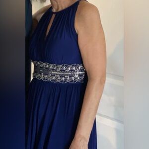 Blue evening dress